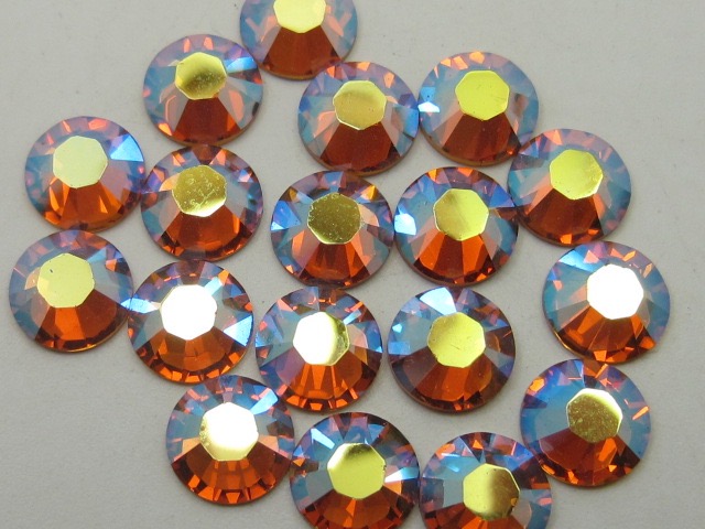 72 pcs. 20ss TOPAZ AB HOT FIX STAR BRIGHT Rhinestones